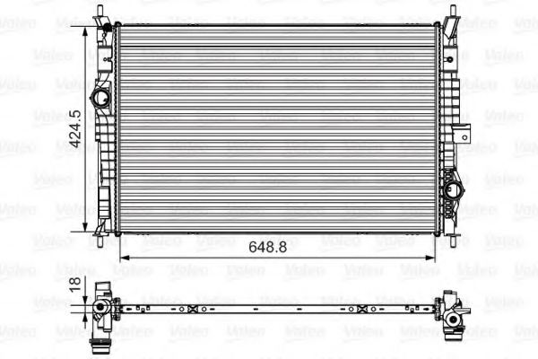 VALEO 735632 Radiator, engine cooling